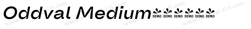 Oddval Medium字体转换